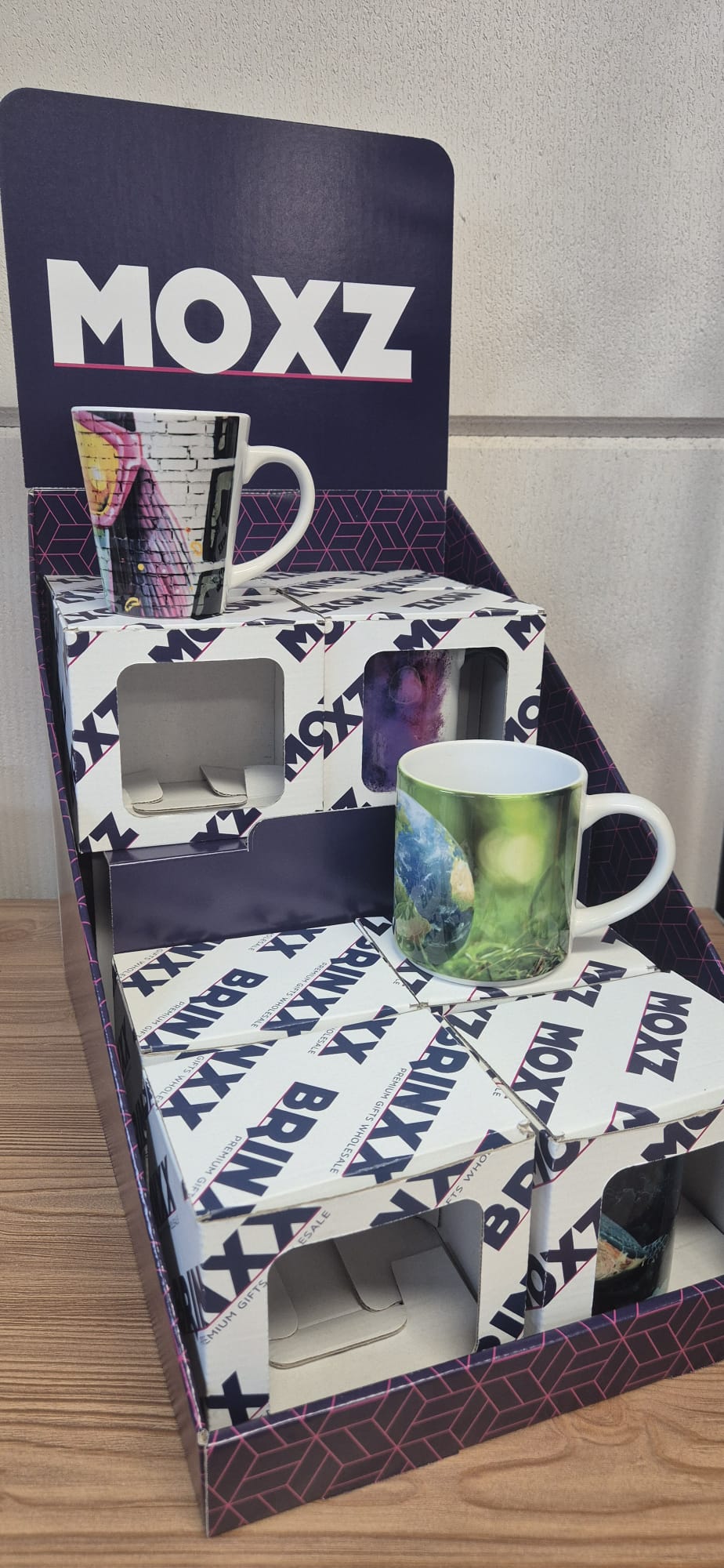 Mokken display eigen ontwerp